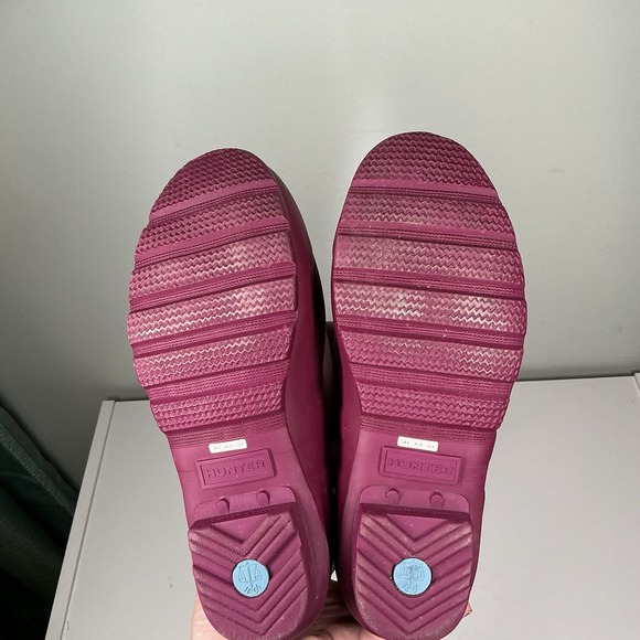 Hunter Boots Women's Original Matta Tall Rain Boots - Violet Purple - Size 8 - Picture 7 of 7